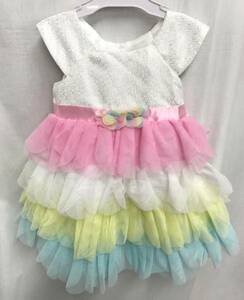 Jona Michelle ジョナミッシェル女の子用ドレス 2T /24M 2歳 キャンディーカラー レース