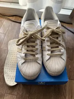 adidas スーパースター　クリーム　26,5cm