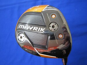 ●キャロウェイ　MAVRIK　SUBZERO　US/マーベリックサブゼロUS（3W-15度-S）テンセイ　AV　ブルー65　シャフトカット/中古品●