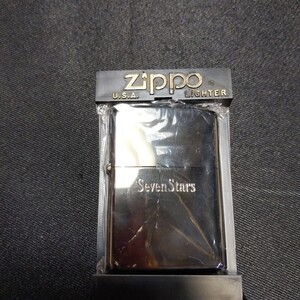 338 未使用 ZIPPO オイルライター　セブンスター　 ジッポー Zippo シルバー　ギャランティカードあり