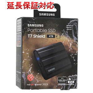 SAMSUNG ポータブルSSD T7 Shield MU-PE4T0S-IT/EC ブラック 4TB [管理:1000028701]