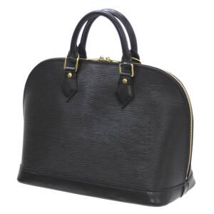 LOUIS VUITTON/ルイヴィトン アルマ ハンドバッグ エピ ノワール M52142 MI0080 保存袋、カデナ、鍵×2 IS Bランク