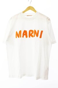 マルニ MARNI 23SS Logo Thirts ロゴ 半袖Tシャツ THJET49EPH USCS1 36 白 ホワイト ブランド古着ベクトル ☆AA★ 250112