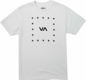 RVCA VA Corners Performance T-Shirt White S Tシャツ