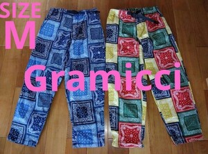 美品MサイズGRAMICCI WEATHER WIDE TAPERED PANTSグラミチ ワイドテーパードパンツ ペイズリー バンダナ クレイジーGRIP SWANY ROOT CO.