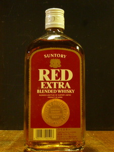 サントリー「RED」EXTRA 旧ボトル 1990年代あたりか 白キャップ SUNTORY「レッド」モルト・グレーン表示 720ml 39度 SUN・RED-0421-A