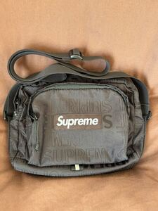 Supreme Shoulder Bag Cordura jacquard logo pattern シュプリーム boxlogo ボックスロゴ　 ブラック　 ショルダーバッグ