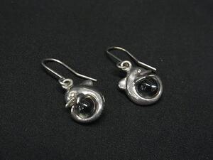 STAR JEWELRY スタージュエリー SV925 ストーン ドルフィン イルカ フック式 ピアス アクセサリー レディース シルバー系 DG8603