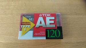 カセットテープ　1本 120分　TDK AE ノーマルポジション　　未開封品