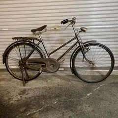昭和レトロ自転車　実用車　ナショナル　ビンテージ