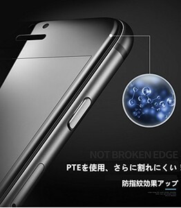 ★★iPhone6/6s/6Plus保護フィルム 日本ガラス使用耐衝撃 旭硝子社製強化ガラス【黒】