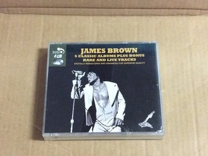 4CD JAMES BROWN / 5 CLASSIC ALBUMS 送料無料 PLUS BONUS RARE AND LIVE TRACKS 4枚組 ジェームス・ブラウン 5作品 シングル曲 他