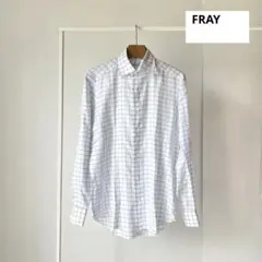 【美品】FRAY Wide Spread Collarシャツ コットン フライ