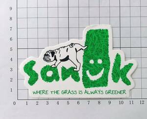sanuk SANDALS WHERE THE GRASS IS ALWAYS GREENER ステッカー サヌーク サンダル ステッカー