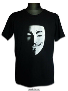 ☆インパクトＴシャツ☆アノニマスでお馴染みＧＵＹ ＦＡＷＫＥＳプリント (送料無料から)