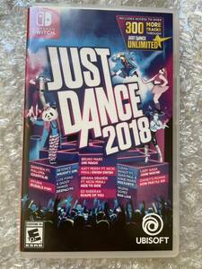 Switch 海外版ソフト　JUST DANCE2018 北米版　国内本体動作OK ジャストダンス　UBISOFT ブルーノマーズ　エドシーラン　ビヨンセ等