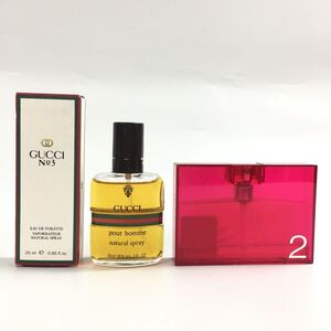 ★E09401/GUCCI グッチ/香水/グッチ ラッシュ 2/グッチ №3 等/オードトワレ 等/25ml/50ml/60ml/まとめて/計3点セット/箱付含 す