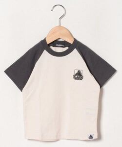 XLARGER KIDS/エクストララージ キッズ OGゴリララグラン半袖Tシャツ 110 ストリートキッズブランド 男の子ブランドロゴT オフホワイト黒