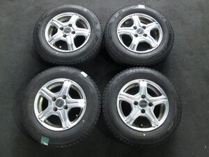 ■ブリヂストン ブリザック スタッドレスタイヤ VRX2 145/80R13 22年製 アルミホイール BALMINUM 13×4.00B IS45 PCD100 4本セット ①■