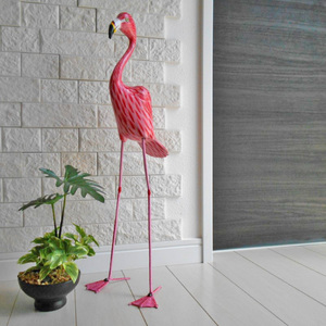 フラミンゴ Flamingo 50ｃｍ ヒルトン ハワイアン ビレッジ ワイキキ ビーチ リゾート アロハ バードオブジェ アジアン雑貨 バリ雑貨