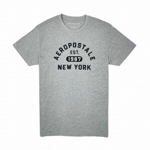 APT278 Sサイズ エアロポステール メンズ 半袖 Tシャツ ミディアムグレー