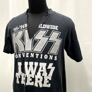 USA古着 90s KISS バンド Tシャツ アメリカ製 / 襟カット ロック キッス 1995-1996年 ヴィンテージ オールド 90年代 I WAS THERE 雰囲気系