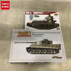 1円〜 TAKOM 1/35 マークA ホイペット、ドラゴン 1/35 ティーガーl 初期型 ミハエル・ヴィットマン搭乗車