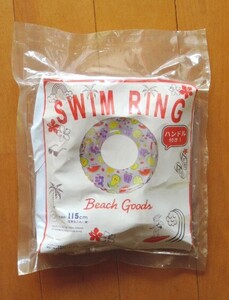 ☆SWIM RING 浮き輪 ハンドル付き 内周：約１１５ｃｍ 浮き輪・浮き具 水遊び・海水浴・プール☆ ３３０４