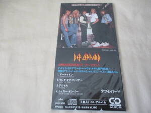 DEF LEPPARD Armageddon It/Ring Of Fire/Animal/Pour Some Sugar On Me ’89 新品未開封 8cm４曲入りミニ・アルバム