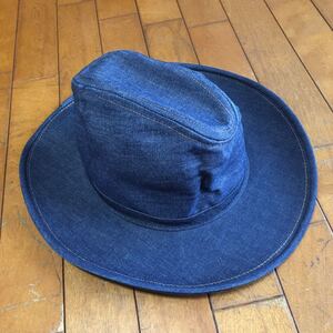 ★ ≪ GB Goorin Bros ≫ ★ Made in USAビンテージ デニム テンガロンハット★M