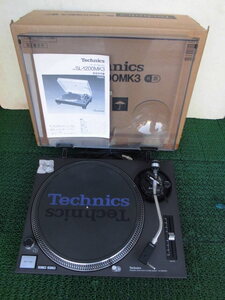 外箱/取説付 Technics SL-1200 MK3-K ターンテーブル MICROカートリッジ/純正ダストカバー/スリップマット付 テクニクス 名機 動作確認済み