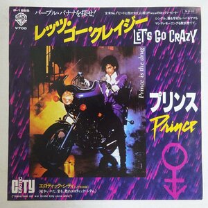 11189038;【国内盤/プロモ/7inch】Prince プリンス / レッツ・ゴー・クレイジー