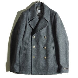 P1498h22　■TATRAS タトラス■　Down Lining Wool Nylon P Coat ダウンライニング ウール Pコート グレー 02 / 金ボタン 秋冬