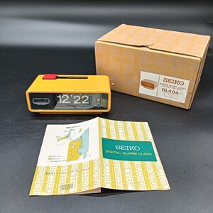 【A0966】中古品 SEIKO セイコー デジタル アラーム クロック パタパタ時計 目覚まし時計 電池式 置時計 昭和レトロ 箱あり