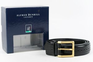 【新品同様・未使用】dunhill ダンヒル レザー ベルト 服飾 小物 箱付き 箱付き【RP51】