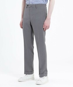 MACKINTOSH PHILOSOPHY トロッター スラックス トラウザーズ マッキントッシュ フィロソフィー グレー パンツ 無地 ズボン ビジカジ gray