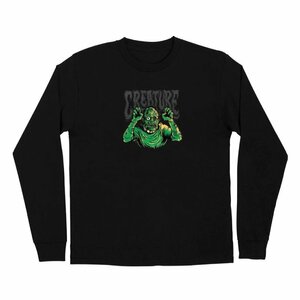 セール SALE 新品 CREATURE クリーチャー ロンT 長袖Tシャツ プリント ホラー ゾンビ ローブローアート モンスター L