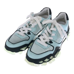 WB894 JIMMY CHOO ジミーチュウ DIAMOND X TRAINER ダイヤモンド トレーナー スニーカー 42 27cm ブルー メンズ ●80◎６