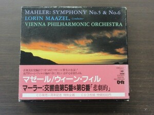 天2//3CD-BOX//無傷!!★マーラー：交響曲第5,6番「悲劇的」／ロリン・マゼール（Lorin Maazel）,ウィーンフィル