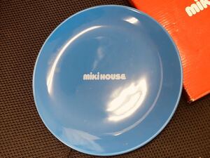 ミキハウス mikihouse 小皿 水色 未使用 直径8.5センチ 当時物