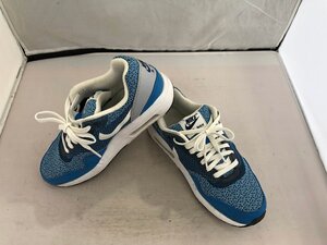 【NIKE　AIRMAX 】ナイキエアマックス　レディススニーカー　ブルー×ネイビー系　ハニカム柄　合成繊維　24cm　SY02-F2R