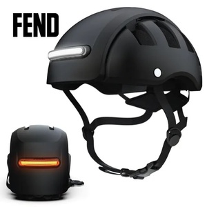 新品●FEND● Super＋Lights 折りたたみ自転車 ヘルメット M 定価 22,000円 取り外しできる強力なLEDライトを前後に搭載！！