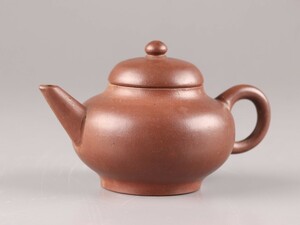 中国古玩 唐物 煎茶道具 朱泥 紫泥 紫砂壷 茶壷 急須 時代物 極上品 初だし品 C7625