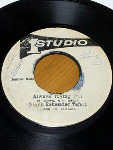 【オリジナル盤】7インチ レコード JUDAH ESKENDER TAFARI - ALWAYS TRYING PT.1 / ALWAYS TRYING PT.2 レゲエ ROOTS REGGAE レア 45