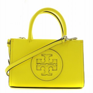 トリーバーチ TORY BURCH エラ ELLA ECO MINI HANDBAG ショルダーバッグ ハンドバッグ 2way フェイクレザー 黄 イエロー 145613 /AN13 レデ