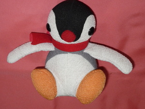 激レア！レトロ １９９９年 PINGU ピングーキャラクター ピンガ お手玉素材 ぬいぐるみ(非売品)☆