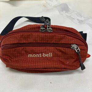 【mont-bell ウエストポーチ オレンジ系】ナイロン ボディバッグ モンベル ファッション 小物【A8-3②】0829