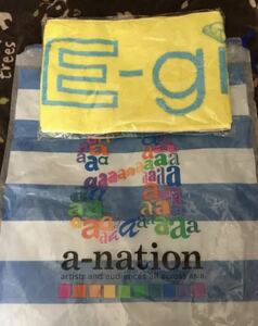 a-nation先行販売物☆E-girls 初期型マフラータオル☆