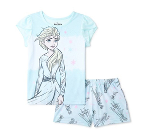 USA購入★★ アナと雪の女王 エルサ 半袖 パジャマ サイズ6 120 未使用品 ★★ Disney Frozen Elsa girls pajama