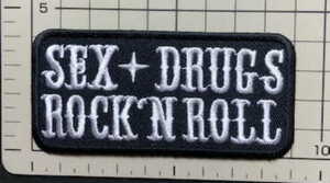 \200アイロンワッペン・SEX DRUGS ROCK